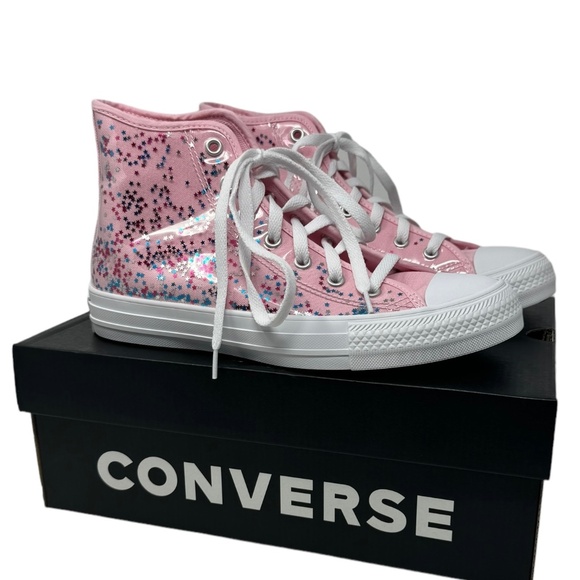 Converse Chuck Taylor Confetti High Top Casual Shoes Kids Women's Shoes A02928C - Picture 1 of 7